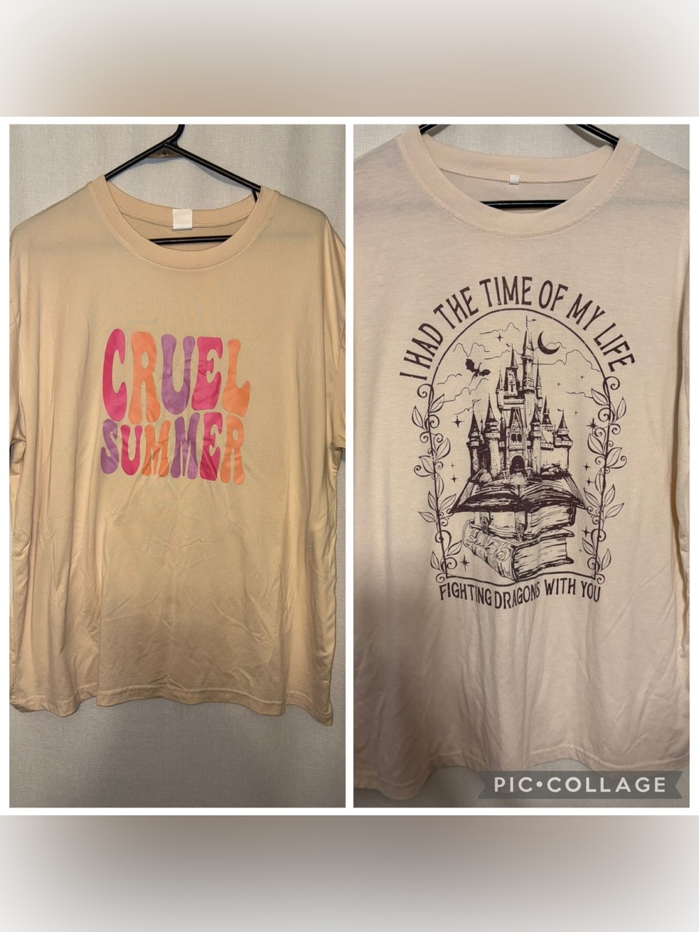 2 Cream Color Shirts